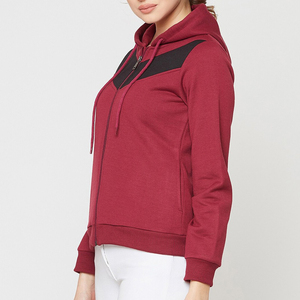 Ensemble de survêtement formel pour femme, personnalisé, en gros, hiver, couleur unie, grammage lourd, en polaire épaisse, avec sweat à capuche zippé et pantalon de survêtement - Product Image 4