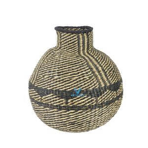 Vase de table en jonc de mer et jacinthe d'eau naturels Vietrustic – Meilleur prix, fait main, moderne, rustique, écologique, durable, pour la décoration du salon - Product Image 4
