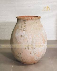 Art-home Ceramics OC069H74 Jardinière Moderne Décoration Mini Jardin 2 Poignées Finition Galvanisée JAUNE OCEAN Pot de Fleurs pour la Maison - Product Image 4