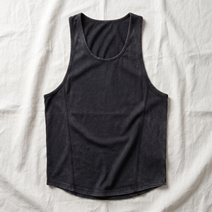 <b>Men</b>’s Gym Stringer Tank Top Custom Logo Cotton Racerback Bodybuilding Sleeveless Muscle Fitness Workout <b>Vest</b> Wholesale OEM <b>White</b> - Product Image 3