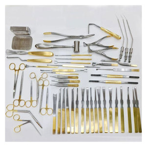 Juego de Instrumentos Quirúrgicos para Rinoplastia, 82 Piezas, Kit Profesional de Cirugía Plástica Nasal, Acero Inoxidable, Titanio, Manual, ENT MOL - Product Image 1