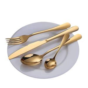 Service de couverts en acier inoxydable noir de luxe moderne pour la maison, la cuisine, le restaurant et l'hôtel - Product Image 6