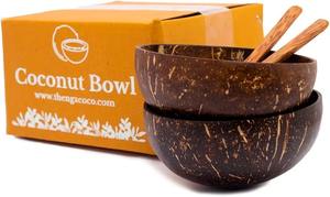 Ensemble de bols en bois d'acacia de qualité supérieure, faits à la main, bols de service en bois naturel pour salade, fruits, soupe, cuisine, salle à manger - Product Image 6