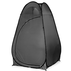 Tenda Portatile Pop-Up per Toilette e Spogliatoio, Rifugio per la Privacy, Tenda Doccia Nera - Product Image 4