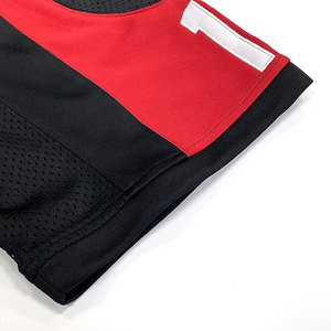 Maillot de football américain personnalisé avec impression par sublimation, design brodé, coupe courte en mesh, tendance streetwear, pour équipe nationale - Product Image 4