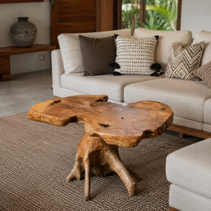 ARTERRA Premium Handcrafted Antique Rustic Teak <b>Root</b> <b>Coffee</b> <b>Table</b> Living Room Furniture Unique Wood Grain Pattern Eco-Friendly - Product Image 3