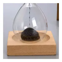 Jam Pasir Magnetik dengan Alas Kayu Desain Minimalis 2 Menit