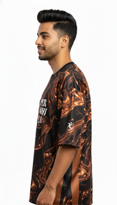 Camiseta de poliéster/algodón de secado rápido, transpirable, con sublimación, estilo casual y urbano, de corte regular, para hombre. - Product Image 3