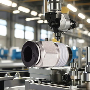 Raccord pneumatique DFK Industrial Corp. 6 mm mâle droit à enfoncer pour tubes en PU/PE/nylon, résistance à la pression de 1,1 Mpa - Product Image 1