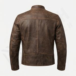 Veste de moto en cuir véritable pour homme de qualité supérieure, nouvelle arrivée, vestes de moto d'hiver, protections amovibles, personnalisables - Product Image 2