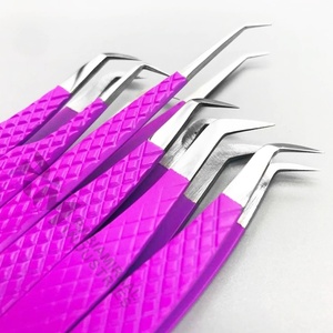 Pince à épiler antistatique en acier inoxydable de précision RMI, pointe lisse, outils de maquillage professionnels, longueur 10 mm, extension de cils - Product Image 4