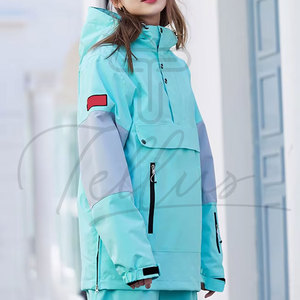 Veste de ski personnalisée Offres Spéciales imperméable Snowboard Veste hommes isolé Ski vêtements de neige fermeture éclair complète à capuche Veste de neige pour hommes - Product Image 4