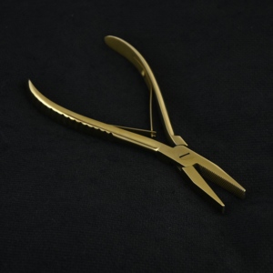 Crimping Plier 7 Inch Hair Extension <b>Bead</b> Fitting Tool Serrated Jaw Ergonomic Handle Private Label Wholesale Beauty Device - Product Image 1