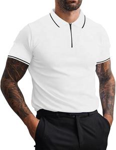 Camisas de Hombre Personalizadas de Primera Calidad, 240 Gramos, Doble Piqué, Manga Corta, Corte Regular, Color Sólido, de Secado Rápido - Product Image 1
