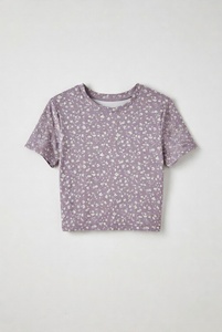 เสื้อยืดครอปฤดูร้อนผู้หญิง แขนสั้น คอกลม ผ้าฝ้าย เซ็กซี่ สวมใส่สบายๆ - Product Image 4