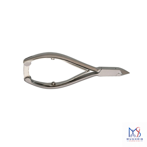 Cuticle Nipper 11 cm, <b>Box</b> Joint, D/Spring with <b>Lock</b> Stainless Steel Nail Nipper 12.5MM Flat Blade Sharp Tip - Product Image 4