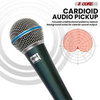 Microphone dynamique professionnel 5 cœurs pour le karaoké, micro filaire XLR pour scène et studio