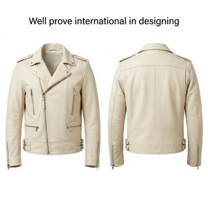 Chaqueta de Cuero PU Marrón Oscuro con Logotipo Personalizado, Impermeable, Transpirable y Ecológica, con Paneles Acolchados en los Hombros, para Motociclistas - Product Image 6