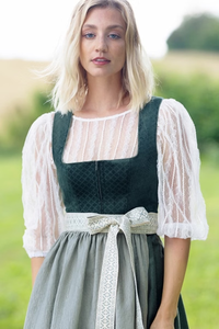 Robe midi trapèze sans manches en velours gris pour femme avec ceinture, couleur contrastante, tenue décontractée pour l'automne - Product Image 3