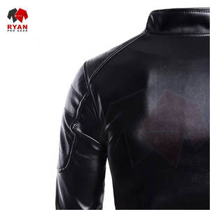 Chaqueta de Cuero Genuino para Hombre, Logotipo Personalizado, Color Sólido, Calidad Premium, Tallas Grandes, Servicio OEM ODM - Product Image 4