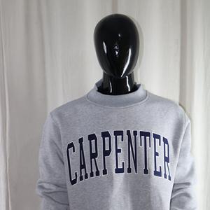Sudadera CARPENTER con cuello simulado, 450 GSM, nombre personalizado, bordado aplicado, corte holgado, 100% algodón, felpa francesa. - Product Image 4