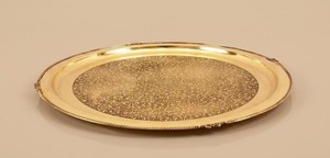 Service de table traditionnel en laiton Kansa gravé, vaisselle pour fête, finition brillante, écologique, collection de luxe pour dîner - Product Image 2