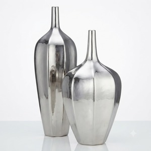 Vase à fleurs en métal de haute qualité, centre de table floral décoratif moderne pour la maison, l'hôtel, le restaurant, la décoration de mariage - Product Image 4