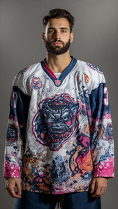 Custom Sublimation Ice Hockey Jersey Sportswear Training Customization ICE Hockey Jerseys Printed Sublimation Hockey Jersey Tops - Product Image 6