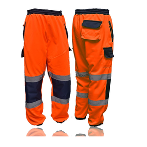 Pantalon de travail réfléchissant en coton de haute qualité, vêtement de travail cargo de protection pour les ouvriers du bâtiment, logo personnalisé, sports et divertissement - Product Image 3