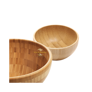 Wholesale Eco-Friendly Natural Bamboo Bowl High Quality Reusable Microwave Safe Food <b>Container</b> for Restaurant Hotel Rice Cake - Product Image 1