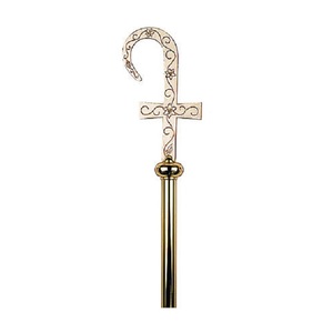 Luxury Handcrafted Metal Church Crozier Staff Dragon Design Blue Orb <b>Top</b> <b>Silver</b> Finished Eco-Friendly Durable Factory Liturgical - Product Image 4