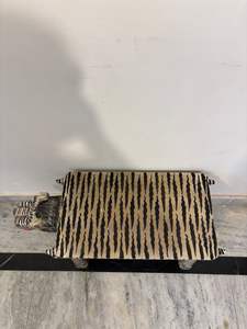 Table basse en bois artisanale en forme d'animal, motif tigre, peinte à la main, table d'appoint décorative, meuble pour salon - Product Image 4