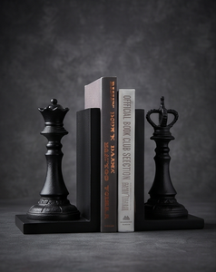 Sujetalibros Decorativos Modernos de Metal Negro con Textura Fundida para Librería, Oficina, Escritorio, Artículo Decorativo al por Mayor - Product Image 2