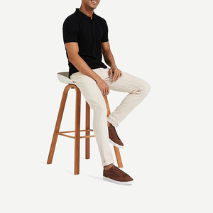 Camisa para Hombre al por Mayor, 180gsm, Ligera, Transpirable, de Algodón Antiarrugas, Blanca Estampada, para Ropa de Trabajo Corporativa y Eventos - Product Image 3