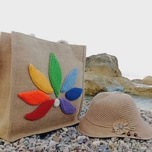 Sac fourre-tout en toile de coton matelassé avec broderie Paris, sac à bandoulière pour le shopping, sac de courses réutilisable, sac à main pour femme, promotion voyage - Product Image 2