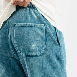 Meilleur fabricant 2026 de pantalons de jogging délavés à l'acide pour hommes avec logo, respirants, tendance, style streetwear décontracté - Product Image 6