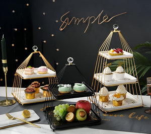 Serveur de gâteau en marbre de qualité supérieure, plateau rond en marbre fin pour la décoration intérieure et les utilisations occasionnelles - Product Image 6