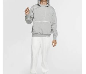 เสื้อฮู้ดซิปผู้ชายแบบมีซับในผ้าฟลีซ พร้อมกางเกงขายาวและเสื้อยืด ผ้าฝ้าย 100% สตรีทแวร์ปรับแต่งได้ ระบายอากาศได้ดี - Product Image 4