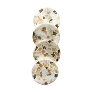 Elegant Shell Inlay <b>Drink</b> <b>Coasters</b> for Home Decor - Product Image 2