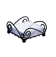 Porte-serviettes en métal au design luxueux, organisateur de table élégant, finition durable résistante à la rouille pour la décoration de la salle à manger