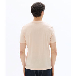 Camiseta de Algodón Lisa para Hombre, Manga Corta, Cuello Redondo, Corte Regular, Color Sólido, Ropa Casual - Product Image 4