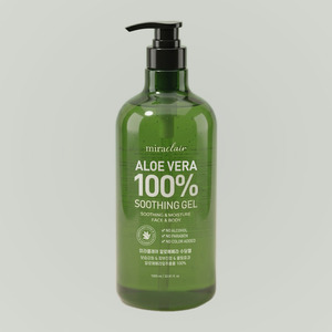 Produits de soin coréens Miraclair Gel apaisant à l'aloe vera 1000 ml Fabriqué en Corée Herbes blanches Tous types - Product Image 1