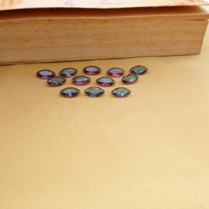Cuarzo Místico Natural, Corte Marquesa 6x12mm, Color Arcoíris Iridiscente, Piedra Suelta Calibrada, Certificada por Terceros para Joyería - Product Image 3