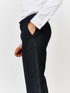 Pantalones de Vestir Formales para Hombre, Corte Profesional, Estilo Recto, Transpirables, de Lona, con Logotipo Personalizado, 100% Algodón - Product Image 4