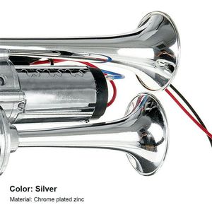 Corno elettrico a doppio tubo in metallo con corno elettrico per auto a relè - Product Image 3