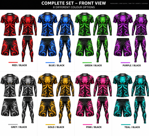 Custom BJJ No <strong>Gi</strong> Set MMA Rash Guard Fight Shorts Compression Leggings Sublimation Martial Arts Sportswear - Product Image 6