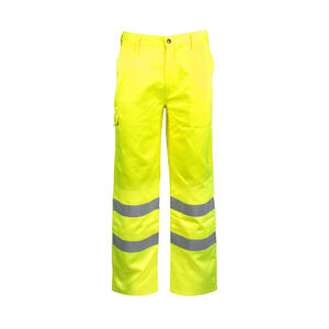 OEM Hi Vis Safety Pants with Multi-Pockets High Visibility Pants Waterproof Hi-Vis Orange <b>Cargo</b> Pants for Workers - Product Image 2
