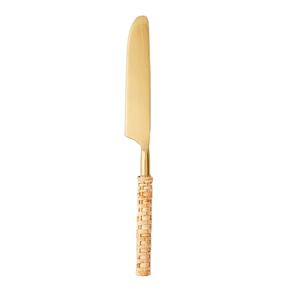 Cuchillo para Mantequilla Estilo Antiguo con Diseño de Caña de Azúcar y Mango Plateado Floral para Colección de Cubertería Premium y Regalo - Product Image 2