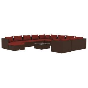 Conjunto Modular Grande de Muebles de Jardín de Ratán PE Marrón, Muebles Modulares de Exterior de Primera Calidad - Product Image 2