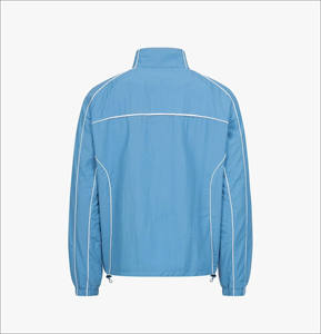 ชุดเสื้อกันลมผู้ชายแบบลำลองสไตล์สปอร์ต ชุดเข้าชุดกัน เสื้อแจ็คเก็ตมีฮู้ดแบบซิปและกางเกงขายาว ระบายอากาศได้ดี เหมาะสำหรับออกกำลังกาย วิ่ง เดินป่า และท่องเที่ยว - Product Image 2